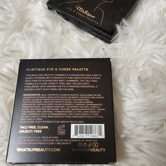 Eye & Cheek Palette - Flirtique by Whats Up Beauty Eye Shadow Cosmetics - Picture 3 of 4